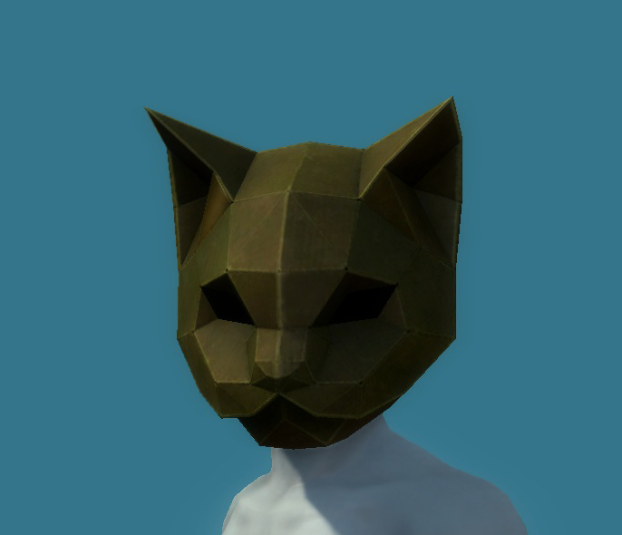 Brown Cat Mask - 125050263
