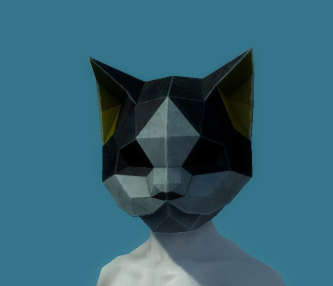White Point Cat Mask - 125050267