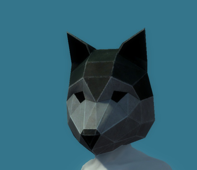 White Point Dog Mask - 125050270