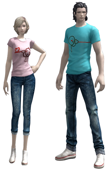'I-Can-Hear-Only-You' Matching T-Shirt - 110900217