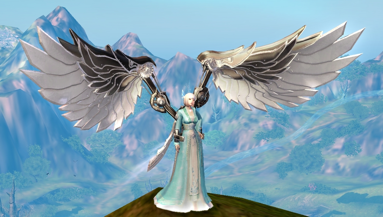 Silvered Steampunk Wings - 187060148